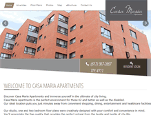 Tablet Screenshot of casamariaapartments.com